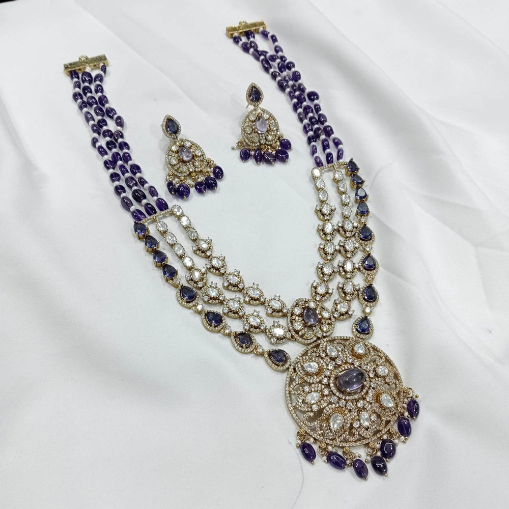 Mossianite Stones with Beads Haram - Nakshatra Jewels
