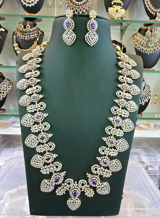 American Diamond Stones Bridal Haram
