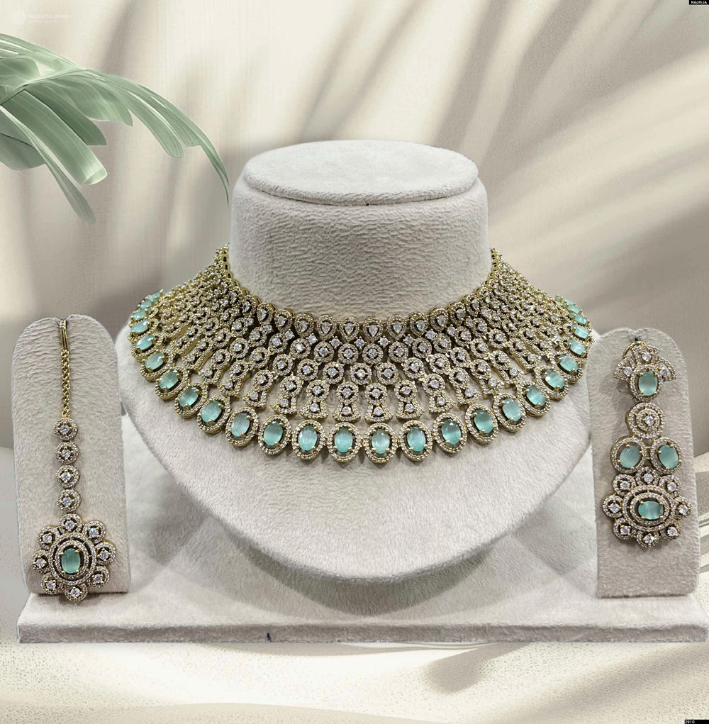 Victorian Polish AD Stones Choker