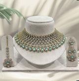 Victorian Polish AD Stones Choker