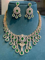 American Diamond Stones Necklace - Nakshatra Jewels