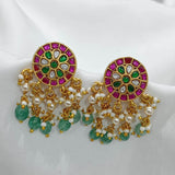 Jaadu Kundan Stones Bridal Earrings - Nakshatra Jewels