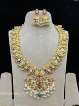 Jadau Kundan Stone Bridal Mango Haram - Nakshatra Jewels