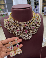 American Diamond Stones Bridal Choker
