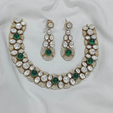 Moissanite & AD Stones Bridal Neck Set - Nakshatra Jewels