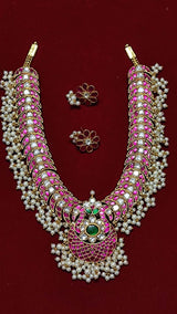 Jaadu Kundan Stones Bridal Haram - Nakshatra Jewels