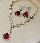 Moissanite & AD Stones Necklace - Nakshatra Jewels