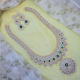 American Diamond Stones Bridal Haram - Nakshatra Jewels