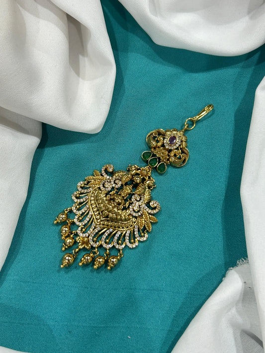 Nakshi work with AD Stones Tikka