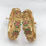 Premium Matt with Kempu Stones Bangles - Nakshatra Jewels