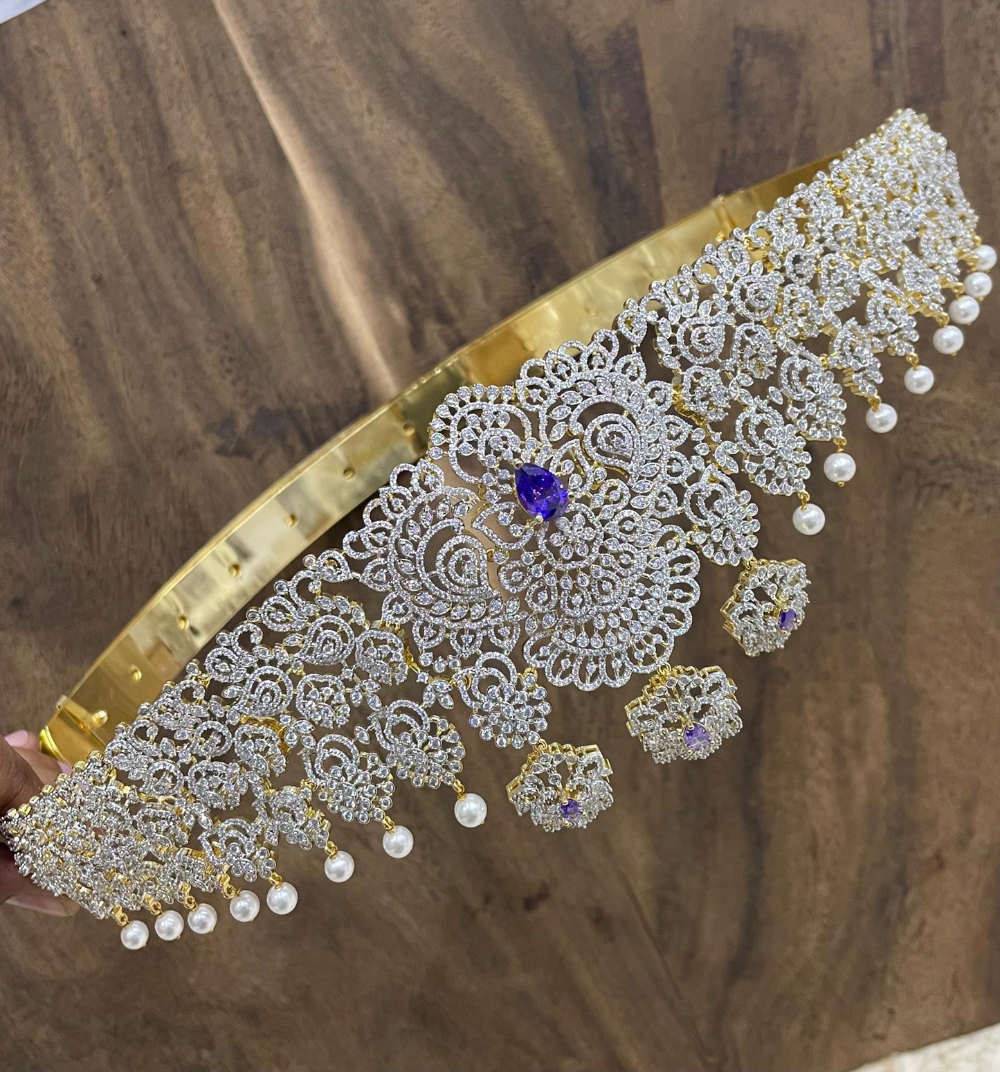 American Diamond Stones Bridal Hip Belt