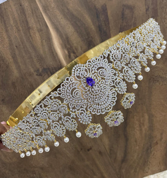 American Diamond Stones Bridal Hip Belt