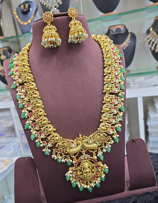 Premium Matt with Kempu Stones Haram