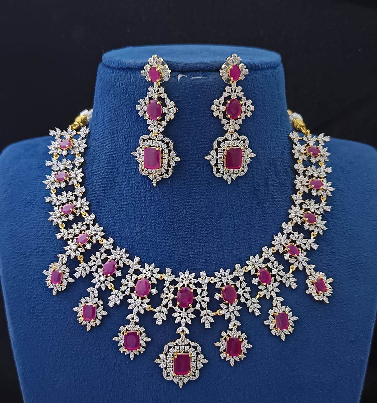 American Diamond Stone Necklace