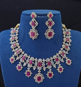 American Diamond Stone Necklace - Nakshatra Jewels
