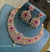 American Diamond Stones Necklace - Nakshatra Jewels