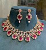 American Diamond Stone Necklace - Nakshatra Jewels