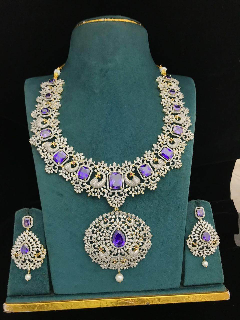 American Diamond Stones Bridal Haram
