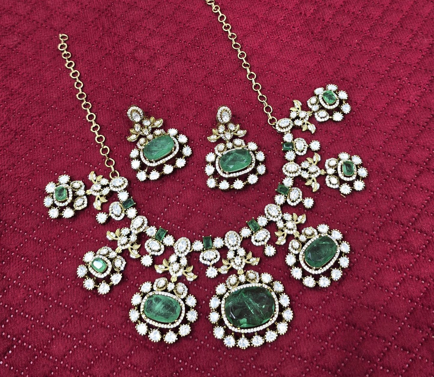 Moissanite Stones Bridal Necklace