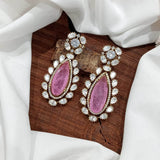 Mossianite Stones Bridal Earrings - Nakshatra Jewels