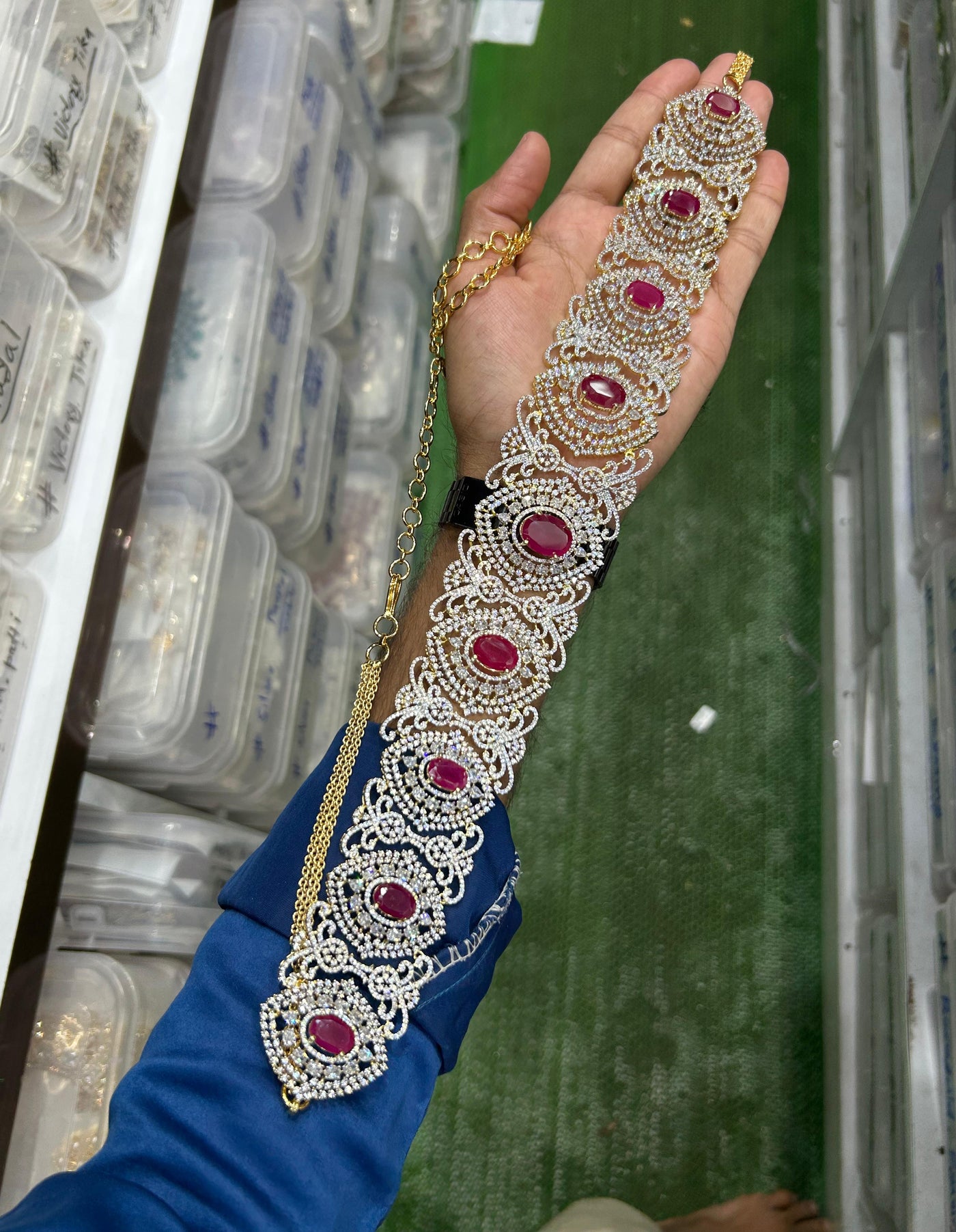 American Diamond Stones Bridal Hip Chain