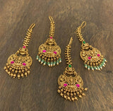 Nagasi work with jadao kundan Stones Tikka - Nakshatra Jewels