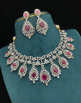 American Diamond Stone Necklace - Nakshatra Jewels