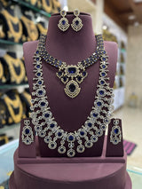 Victorian Polish with AD Stones Bridal combo Set