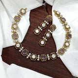 Mossianite & AD Stones Necklace - Nakshatra Jewels