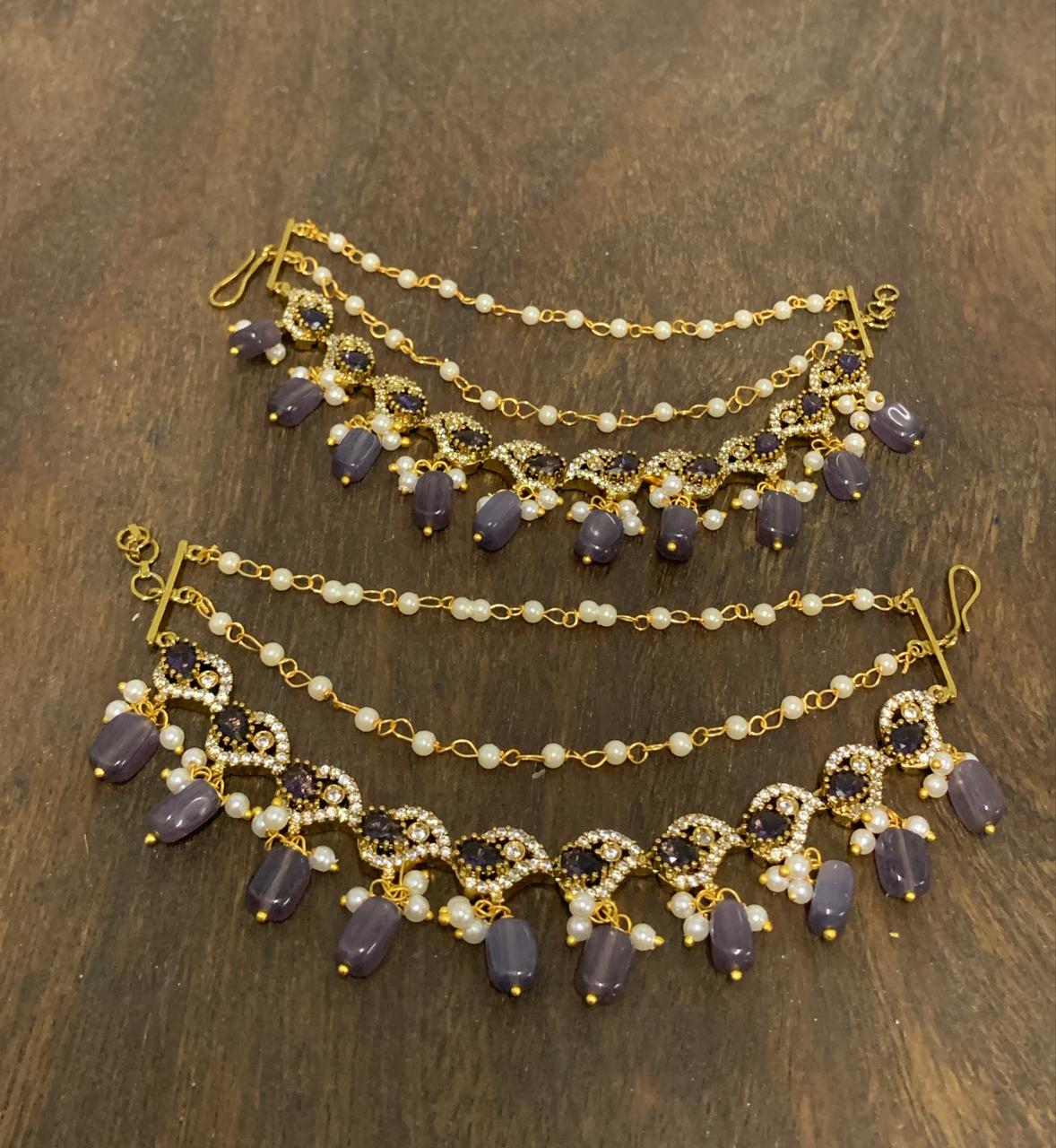 Premium Matt with ADStones Ear Chains