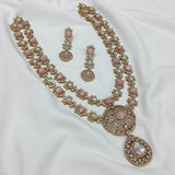 Victorian Polish with Moissanite & AD Stones Bridal Haram - Nakshatra Jewels