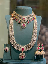 American Diamond Stones Bridal Combo Set