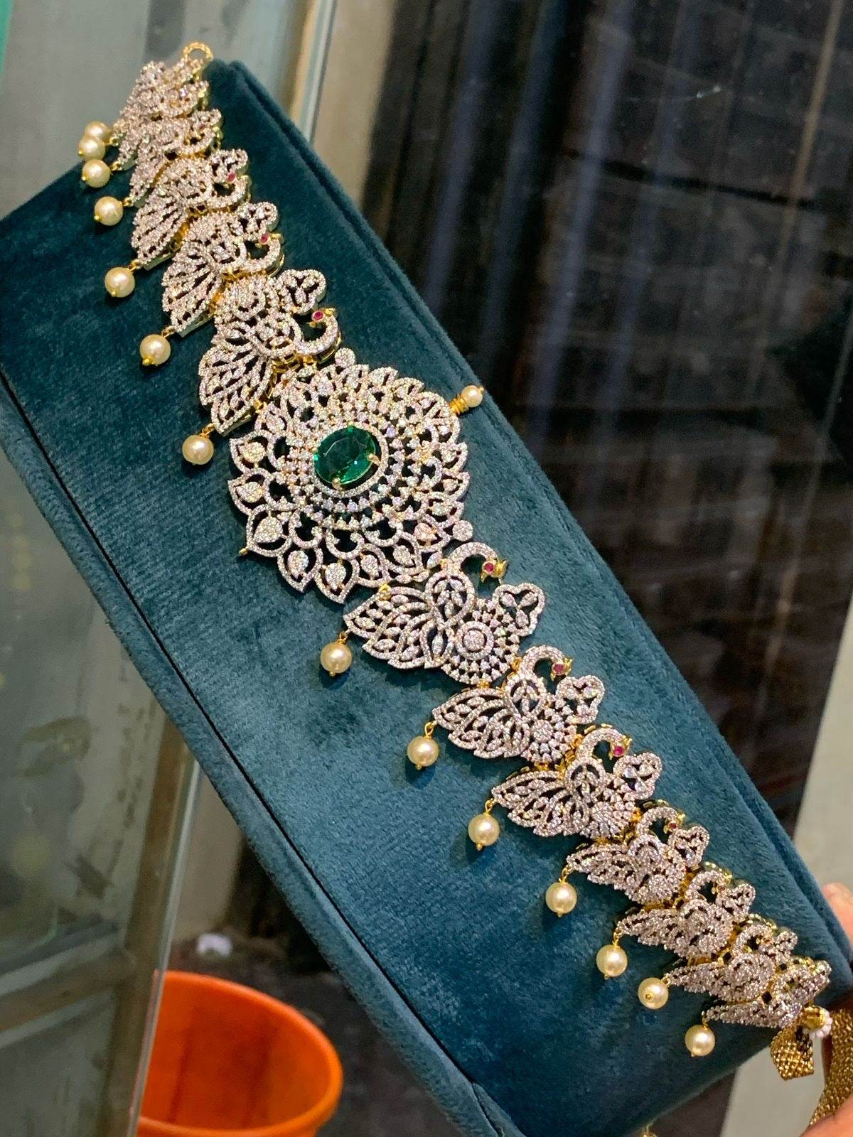 American Diamond Stones Bridal Hip Chain
