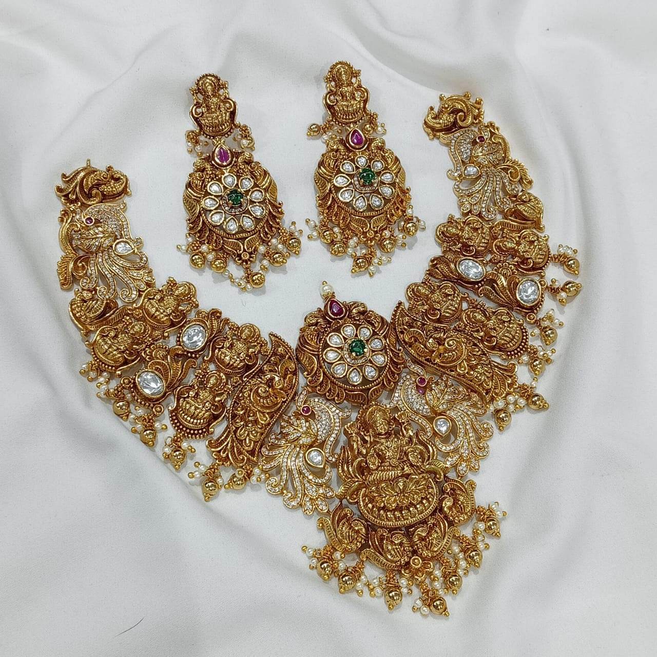 Nakshi Work with AD Stones Bridal Haram