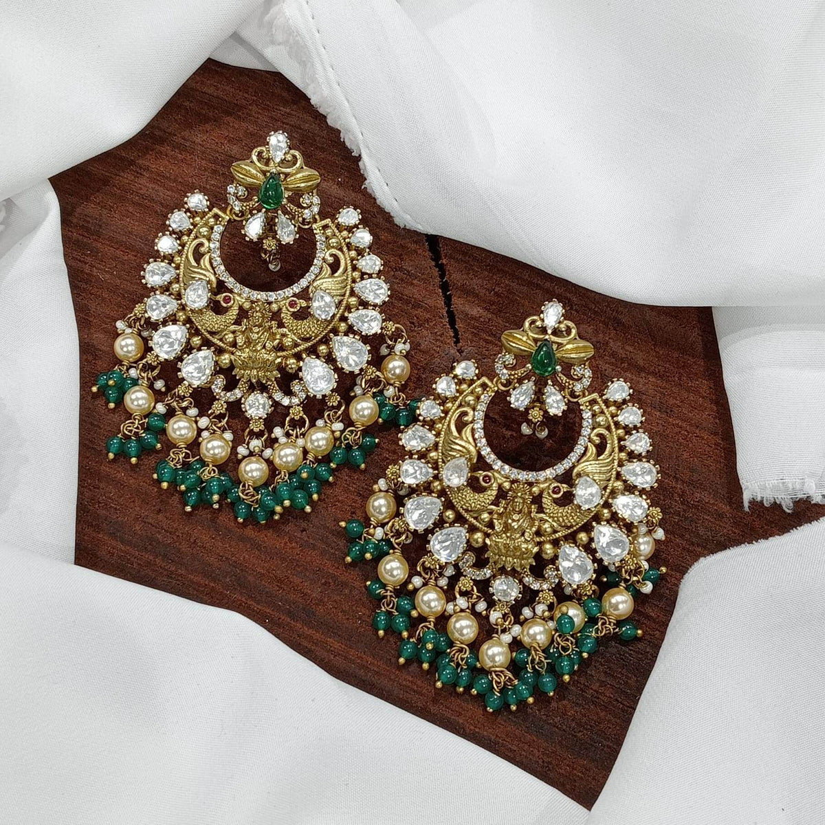 Mossianite Stones Bridal Earrings