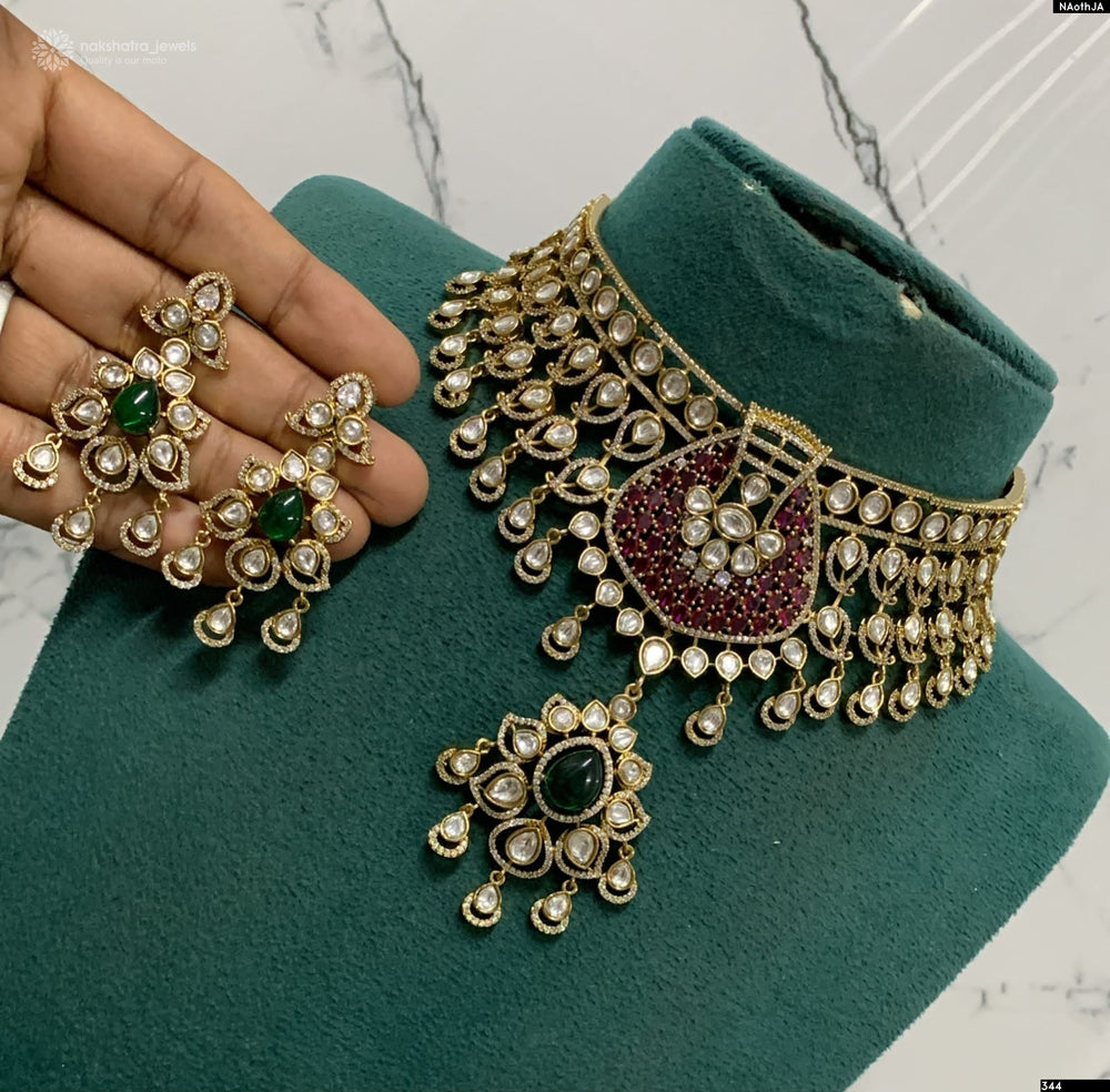 Victorian Polish AD Stones Choker