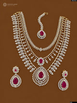 American Diamond Stones Bridal Layer Haram