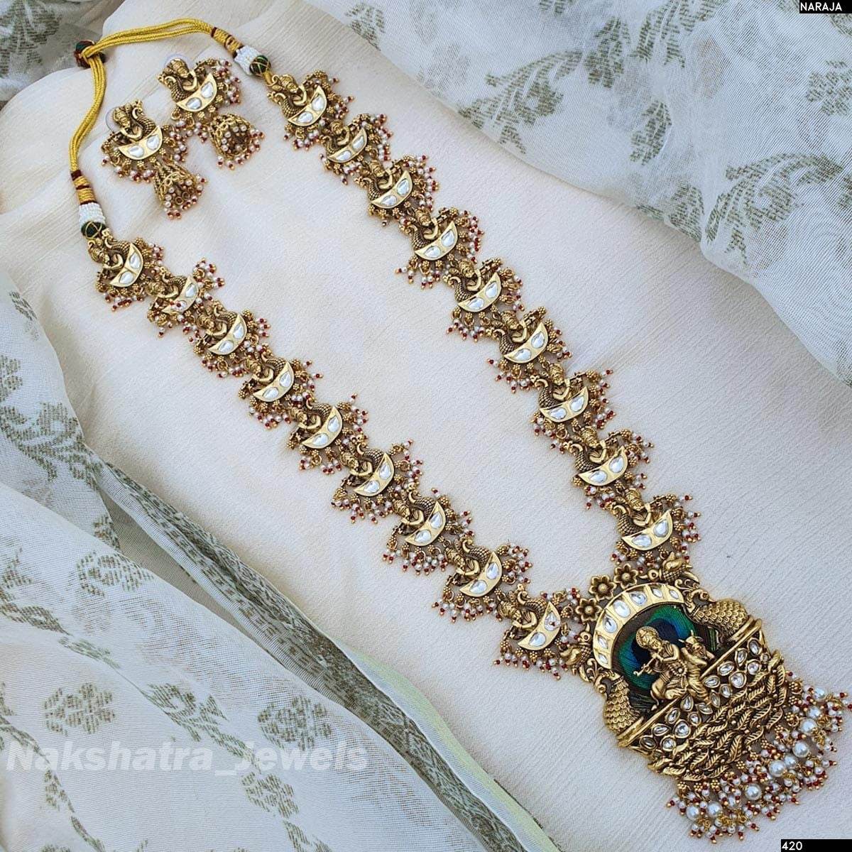Jadau Kundan Stones Bridal Haram