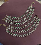 Victorian Polish AD Stones Ear Chains