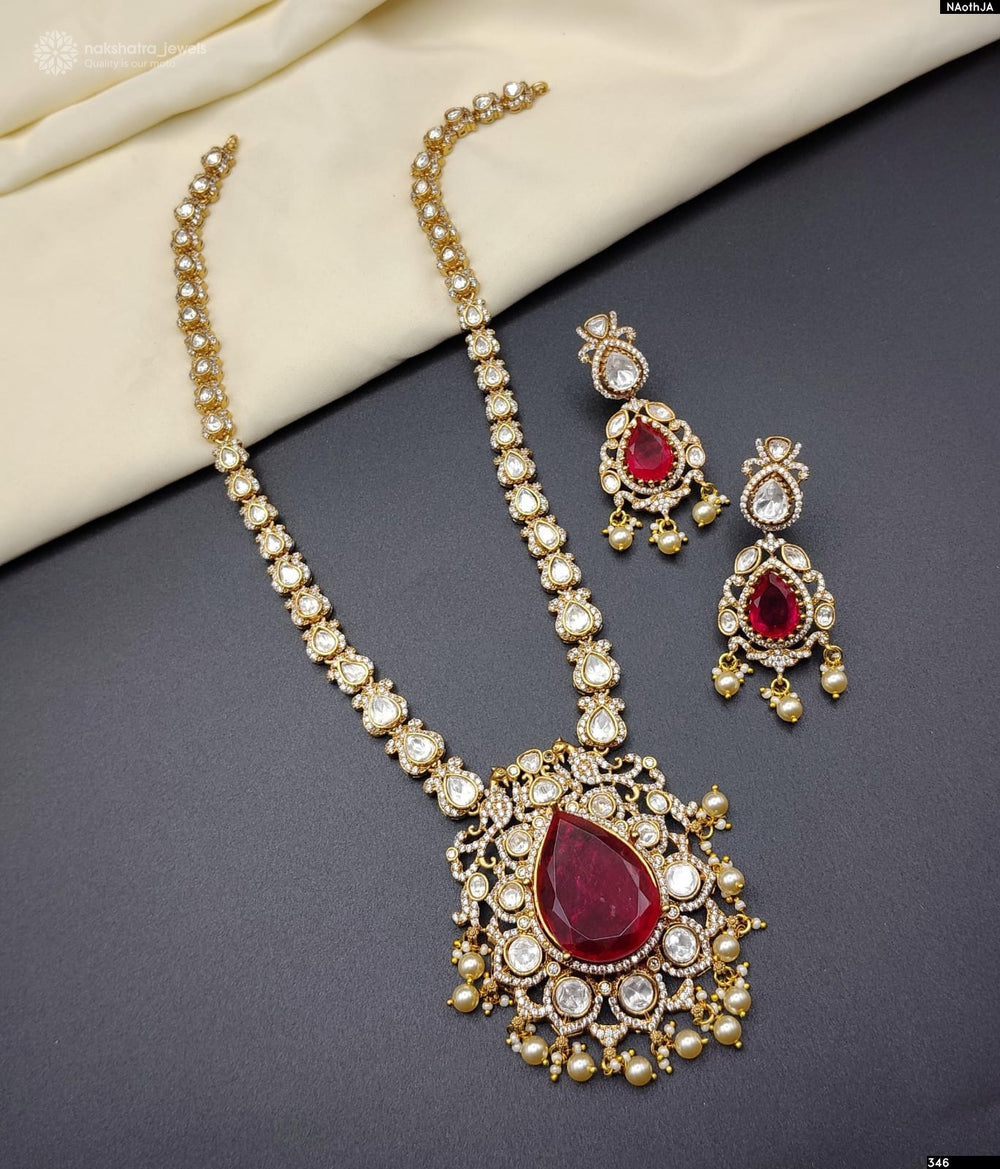 Mossianite Stones Bridal Necklace