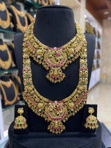 Nakshi Work with Kundan Stones Bridal Combo Set