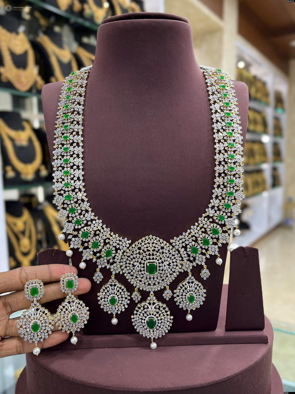American Diamond Stones Bridal Haram
