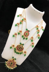 Jaadu Kundan Stones Layer Haram - Nakshatra Jewels