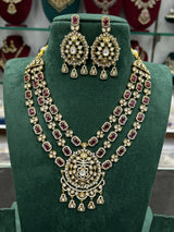 Victorian Polish AD Stones Bridal Necklace