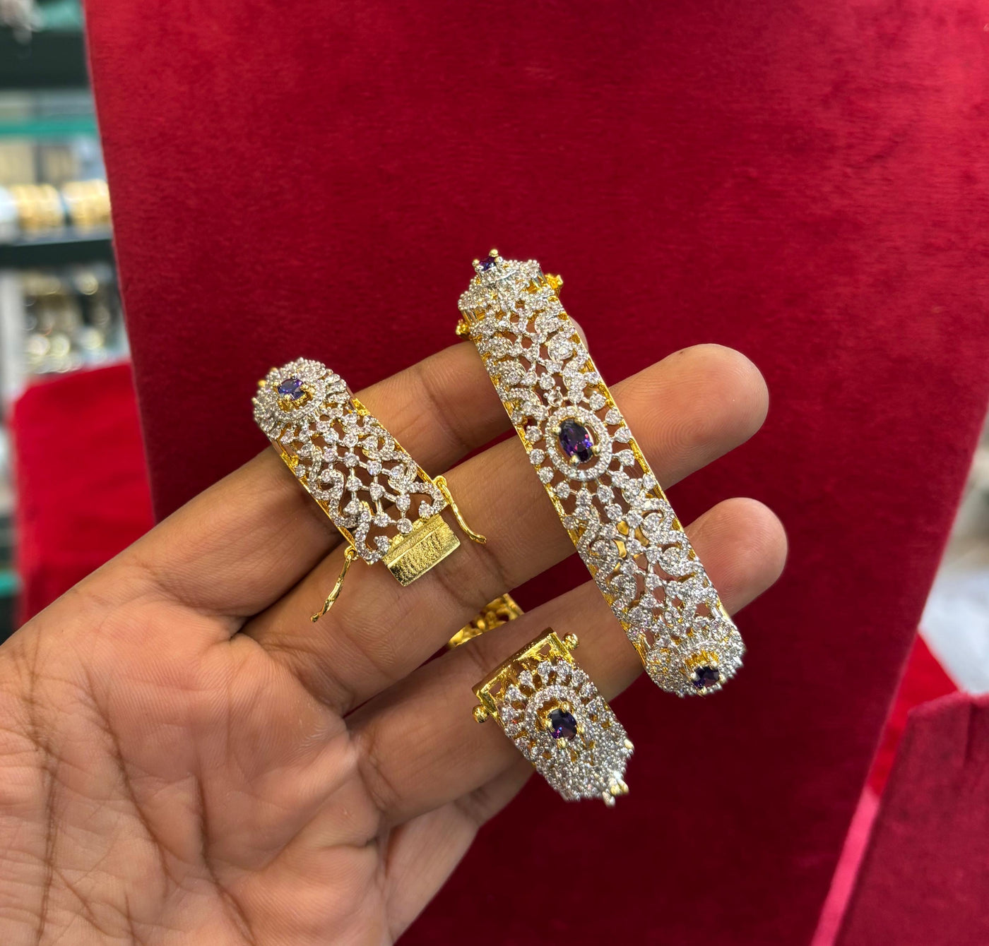 AD Stone Bangles
