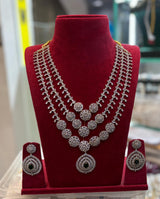 American Diamond Stones Bridal Layer Haram