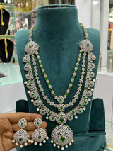 American Diamond Stones Bridal Layer Haram