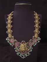 Nakshi Work with Jaadu Kundan Stones Bridal Haram - Nakshatra Jewels