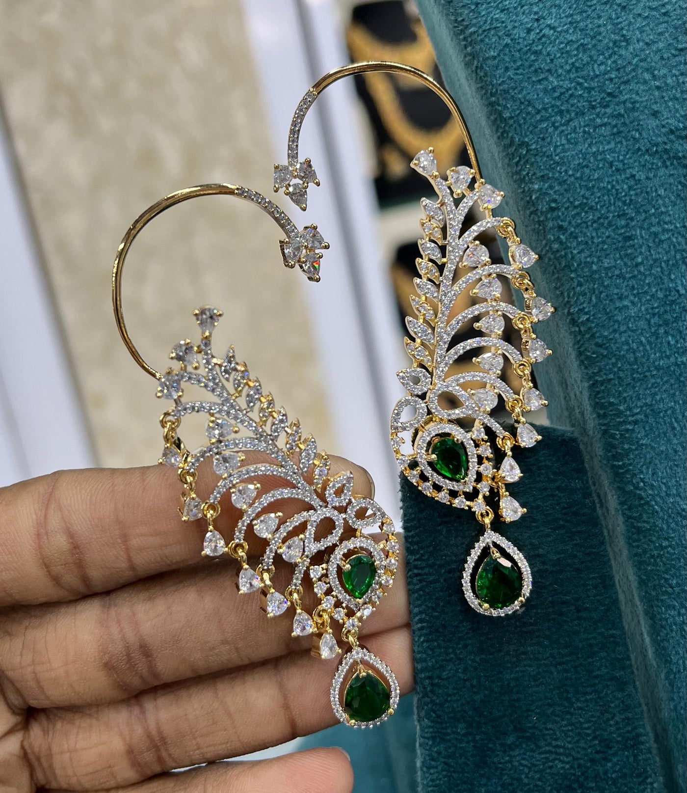 AD Stone Bridal Earcuffs