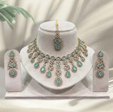 Victorian Polish with AD Stones Bridal Necklace